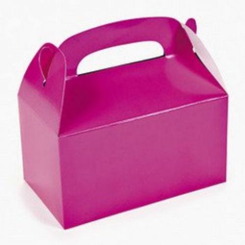Dozen Paper Hot Pink Treat Boxes Merchandise Packaging Simple Assembly Required
