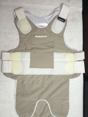 Carrier for kevlar armor  tan size large  bullet proof vest by body guard+new++ for sale