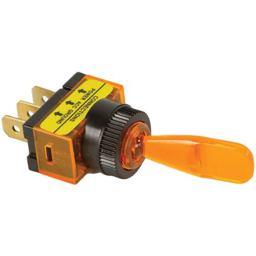 BATTERY DOCTOR 20502 On/off Illuminated 20-Amp Toggle Switch (Amber)