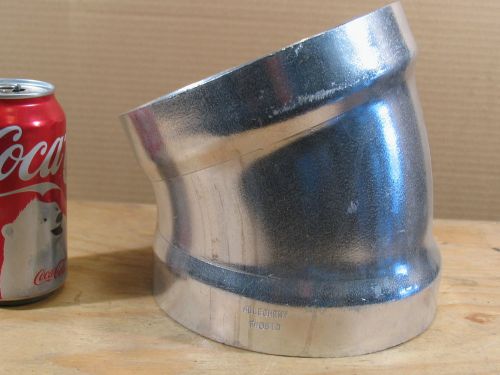 6&#034; aluminum 30deg. elbow pipe fitting (allegheny co.) bell end type hd drawn for sale