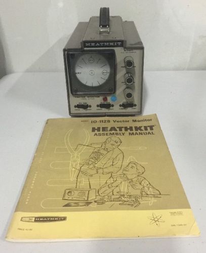 Vintage Heathkit Vector Monitor IO-1128 w/ Original Assembly Manual