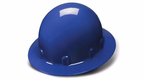 Pyramex hard hat blue sleek full brim with 4 point ratchet suspension, hps24160 for sale