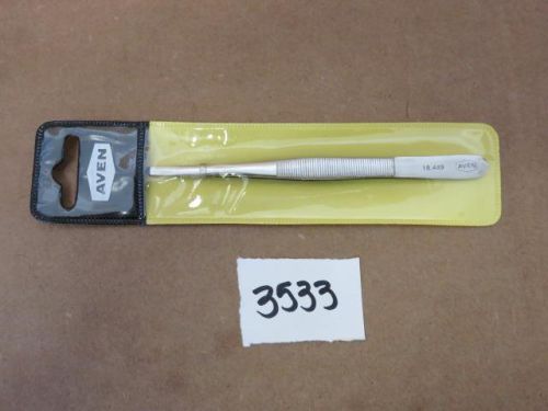 Aven 18.489 square end, smooth tip, stainless steel tweezers 4 1/8&#034; length *new* for sale