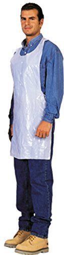Disposable White Poly Aprons (Case Of 1000)