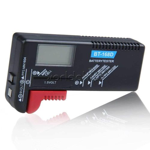 Digital LCD AAA AA PP3 6F22 Alkaline 1.5V 9V Battery Tester