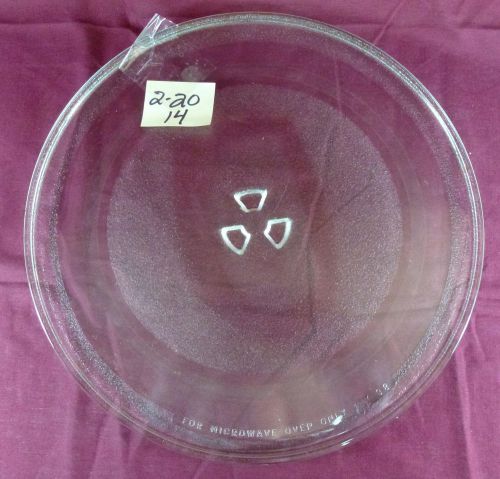 12 3/4&#034; Round Microwave Oven Glass Turn Table Tray Plate 08 - 2-20-14