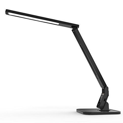 Desk Lamp LED Black Adjustable Dim- Levels Comtemporary Energy Efficient Deco