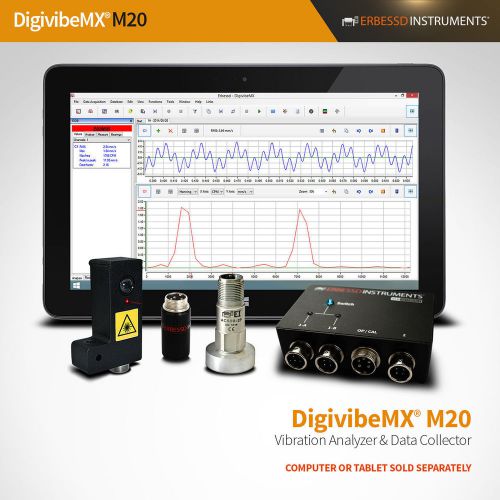 Vibration Analyzer &amp; Data Collector 3D ODS Simulation Waterfall Digivibe MX M20