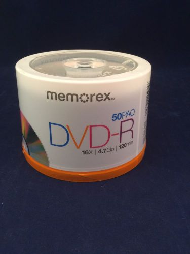 MEMOREX 50 PACK OF DVD-R 16X 4.7GO 120 MIN. BLANK FACTORY SEALED RECORDABLE
