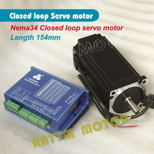 Nema34 12N.m Servo Motor Closed Loop 6A+2HSS86H Hybrid Servo Driver Kit for CNC