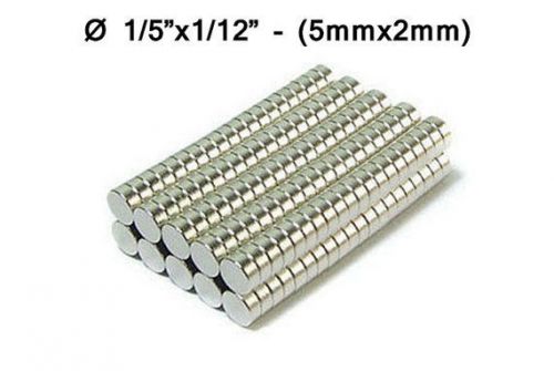 5mmx2mm neodymium disc magnets - 5x2 mm - 5*2 mm - 1/5&#034;x1/12&#034; fridge magnets for sale