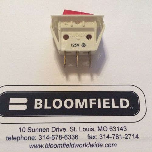 Bloomfield-Wells 8596-43/2E70642 warmer Switch White/Red Lens NEW FREE SHIPPING