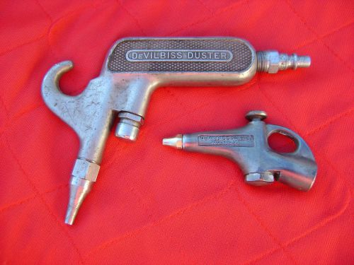 Two Vintage DeVilbiss Dusters, Air Nozzles, 3/8&#034; NPT Type DGA