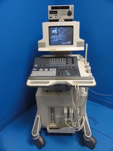 Atl hdi-5000 sonoct ultrasound w/ atl l7-4, c5-2 &amp; c8-4v transduceres (11482) for sale