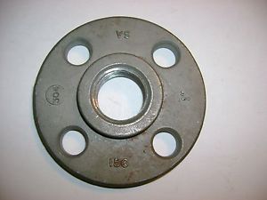 Flange, Stainless Steel, 1&#034; Threads, 4 1/4&#034; Dia., 5/8&#034; Mounting Holes, 1 1/2 LBS