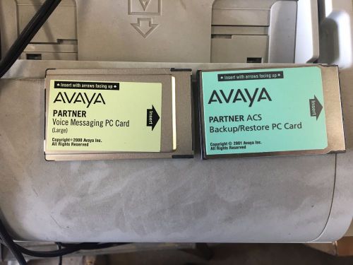 Avaya Partner Voice messaging PC card (LARGE) w/ BackUp/Restore PC card