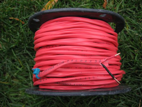 158&#039; red fire alarm security alarm cable wire solid 14/2 fplr 14awg for sale