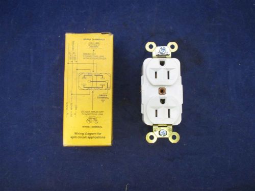Hubbell HBL5262W Receptacle new