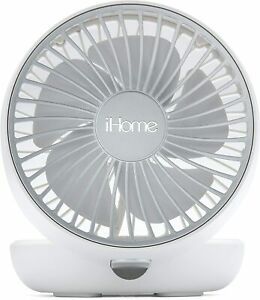 iHome AIR Fan Compact Air Circulator with Built-in Sound Machine 12 Sound...