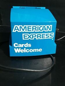Vintage American Express Electric Addressograph Credit Card Imprinter Machine