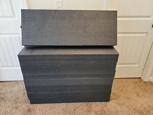 Polyethylene Foam Case Shipping Packaging Bundle - Charcoal Blk 1.7 pcf