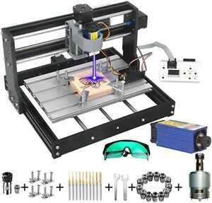 MYSWEETY DIY CNC 3018-PRO 3 Axis CNC Router Kit with 7000mW Full Size