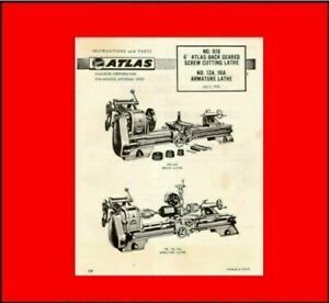 ATLAS/CRAFTSMAN 6&#034; Metal Lathe NO. 618 Instructions &amp; Parts Manual