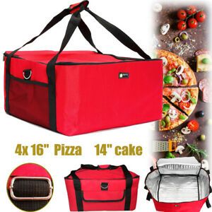 16 inch Pizza Delivery Bag Insulated Thermal Food Storage Delivery Holds Bag