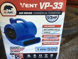 B-Air  Vent VP-33  1/3 hp Commercial Air Mover