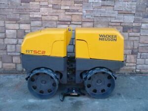 2012 Wacker Neuson RTSC2 Vibratory Remote Controlled Trench Roller 732 Hours