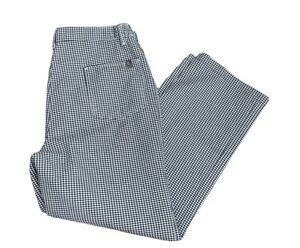 Chef Design Chef Pants Cook Pants Black And White Gingham Checks Size 38