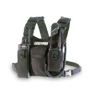 Conterra Adjusta-Pro Chest Harness - Black - radio harness - search and rescue