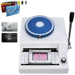 72 Letter Manual Embosser Machine PVC Gift Credit Card ID VIP Embossing Magnetic