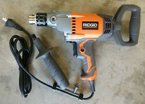 NEW RIDGID 9 Amp Corded 1/2&#034; Spade Handle Mud Mixer Drill Model# R7122