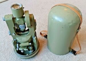 WILD HEERBRUGG MILITARY THEODOLITE with METAL BULLET CASE T1A-114517 NO RESERVE