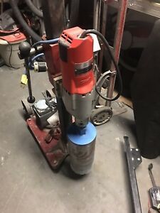 Drill Rig Complete with 4096 Milwaukee Drill Motor, 6&#034; Bit, Vacuum