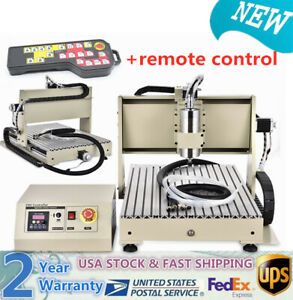 USB 4axis CNC 6040Z Router Engraving Machine Metal Non-metal 1.5KW + Controller