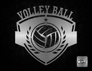Volleyball Monogram - dxf files for laser cnc plasma cutting SVG CDR router