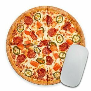 I Love Pizza - Circle Mouse Pad - Mousepad - Coworker Teacher Gift PA-103