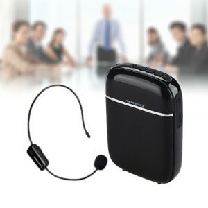 T2 Wireless Portable Waistband Voice Amplifier Booster Microphone Loudspeaker