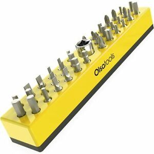 Professional Hex Bit Organizer with Magnetic Base | Professional Yellow