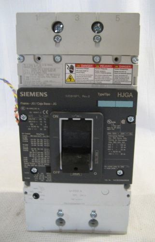 Siemens HJGA HJX3B350 Breaker VL 350A Thermal Magnetic 3P 65KA