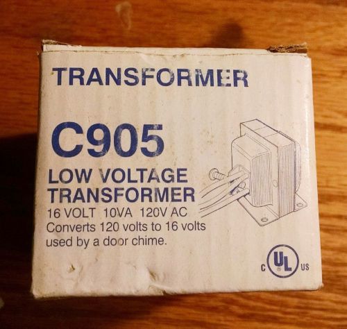 C905 16 volt 10va 120v ac transformer broan-nutone door chime low voltage for sale