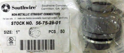 Southwire 56752801 1&#034; straight liquidtite® fitting, nm---free shipping 2 pcs. for sale