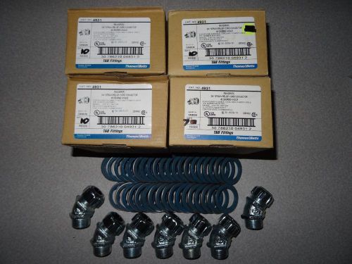 Lot of 30+EACH Thommas&amp;Betts Electrical strain Connectors &amp; Water Tight O-RINGS