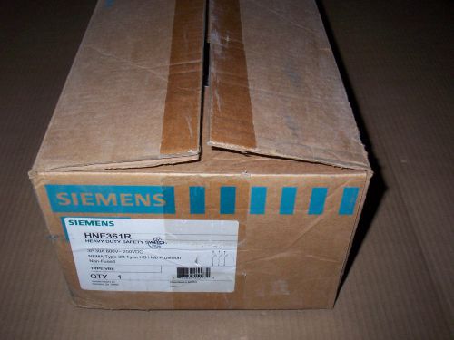 New Siemens HNF361R 30 amp 600v Non Fusible 3R Safety Switch Disconnect Shelf