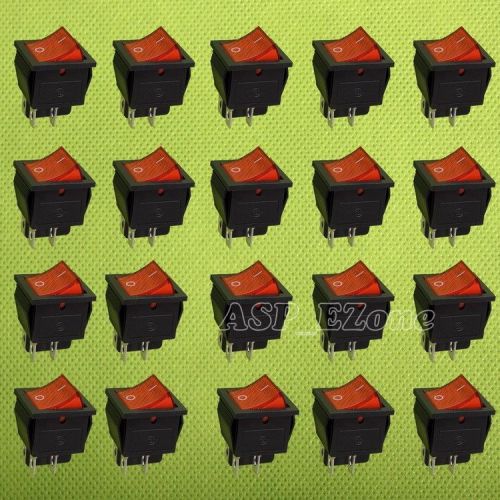 20pcs red ac 250v  rocker switch kcd4-201n for sale