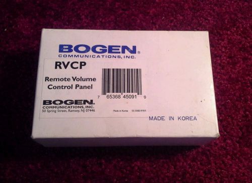 BOGEN - RVCP - REMOTE VOLUME CONTROL PANEL