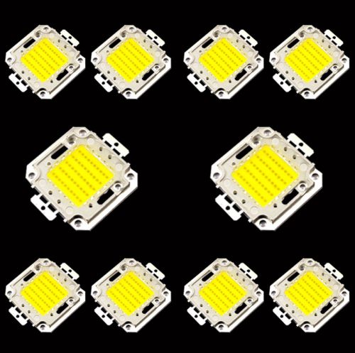 10pcs 50w LED Chip Cool White Brgihtness Chip Lights Lamps B