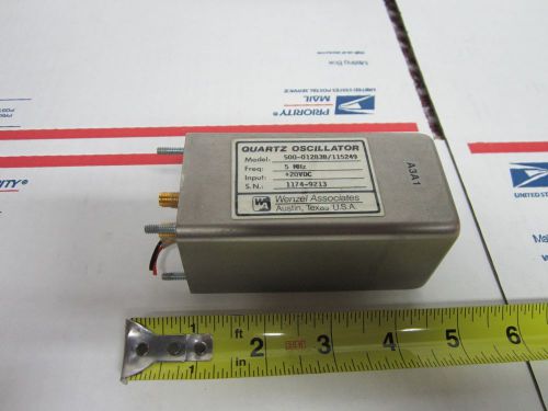 Wenzel low phase noise 5 mhz quartz oscillator frequency standard bin#8c for sale